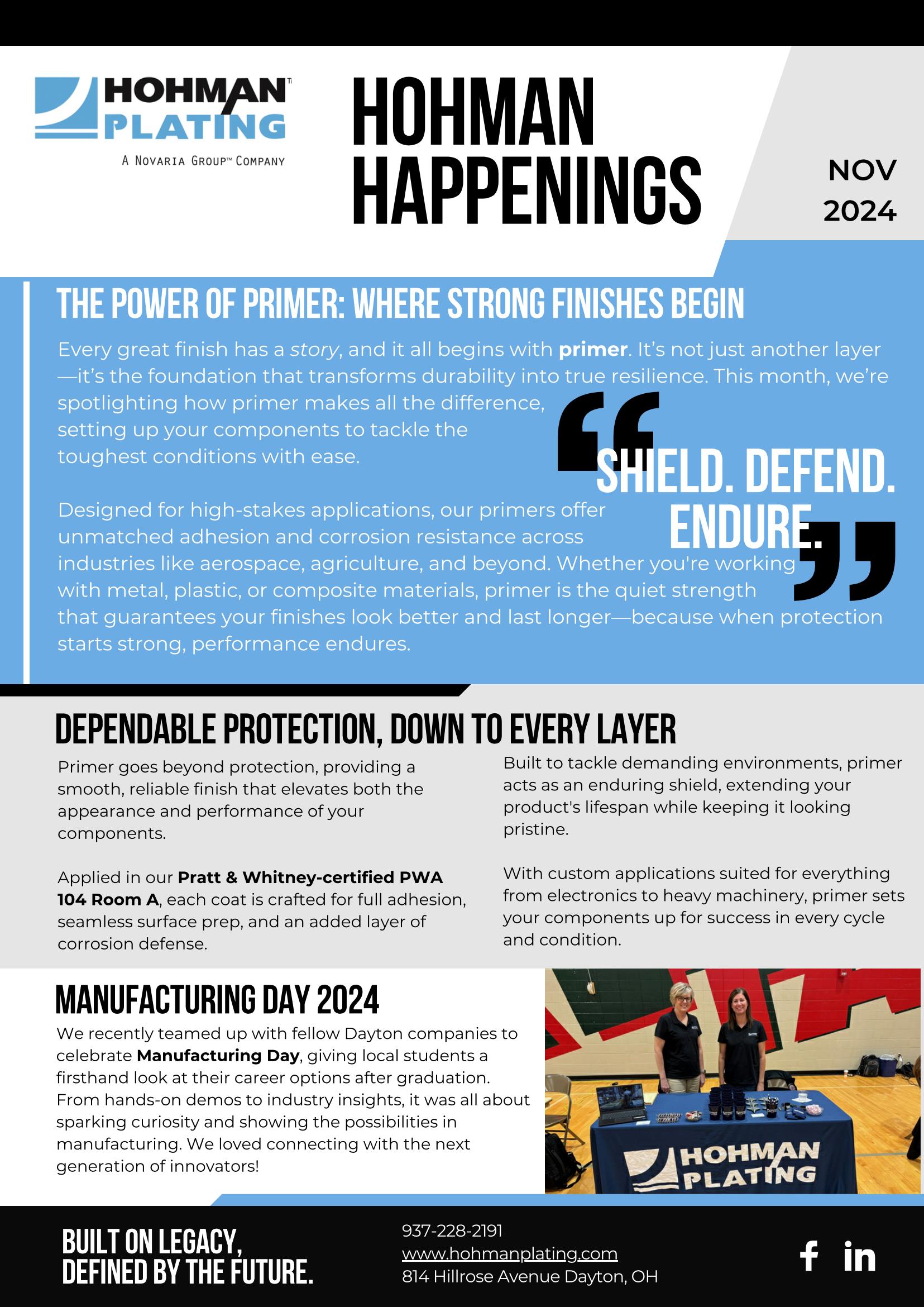 Hohman November 2024 Newsletter PDF Page 1